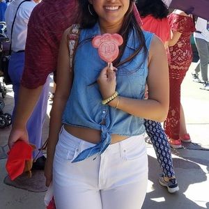 Forever 21 White Skinny Jeans Push Up Jeans